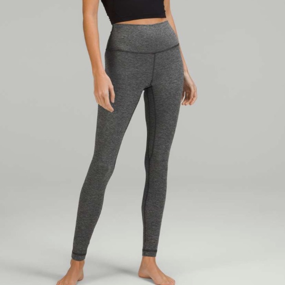 Lululemon Heathered Graphite Grey High-Rise Pants 28”